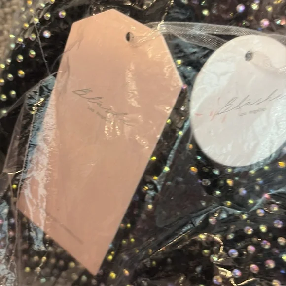 Hot Rhinestone Round Neck Starlight Hollow Shiny Shirt Lady Top Mesh Beach Party - Picture 4 of 4